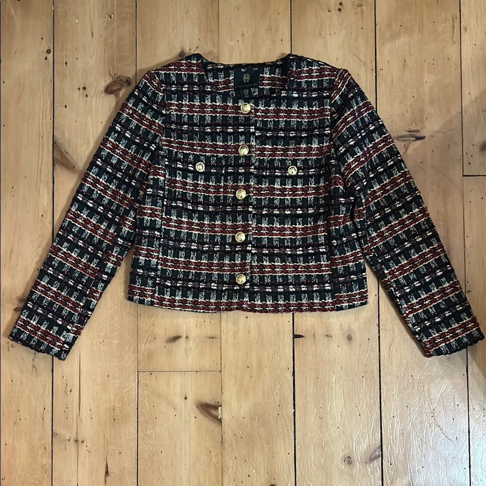 House of Harlow 1960 Black and Red Blazer